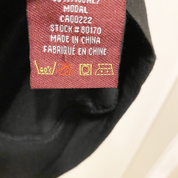 Nevada Black Henley Tee Pearly White Buttons S - Picture 6 of 6